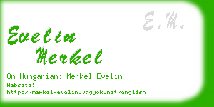 evelin merkel business card